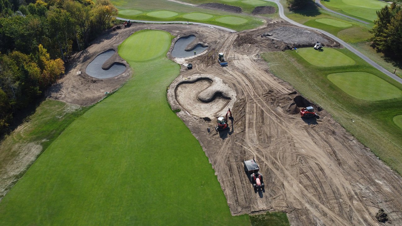 Construction bird view.