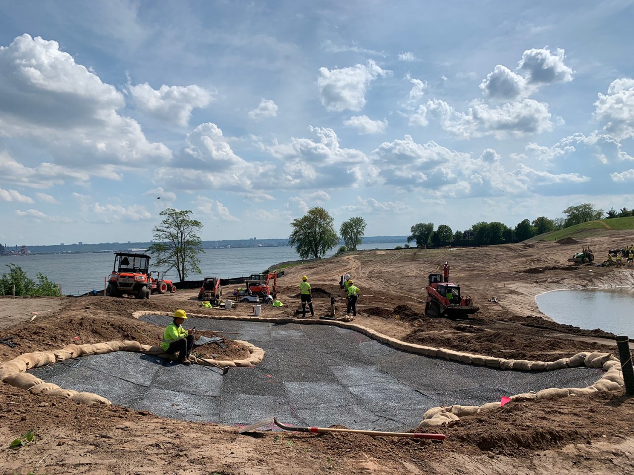 Bunker construction.