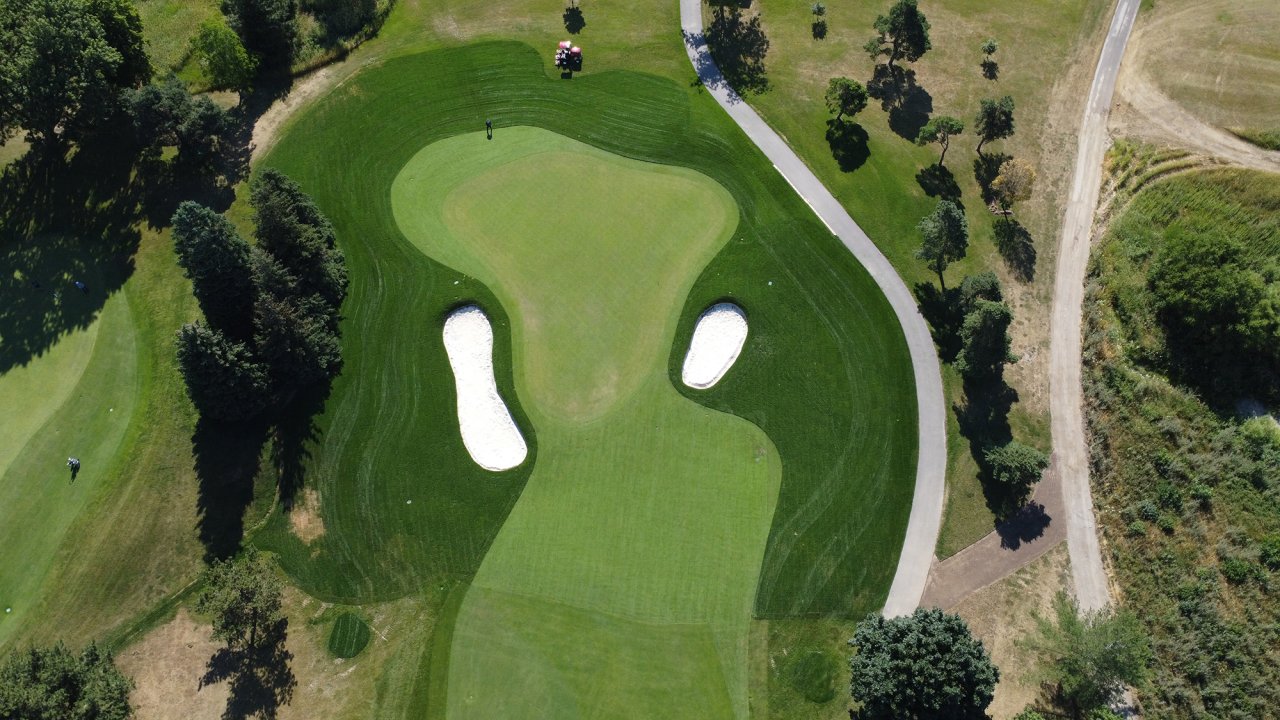 Brampton golf course bird view.