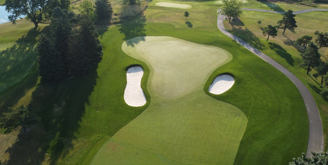 Brampton golf course bird view.