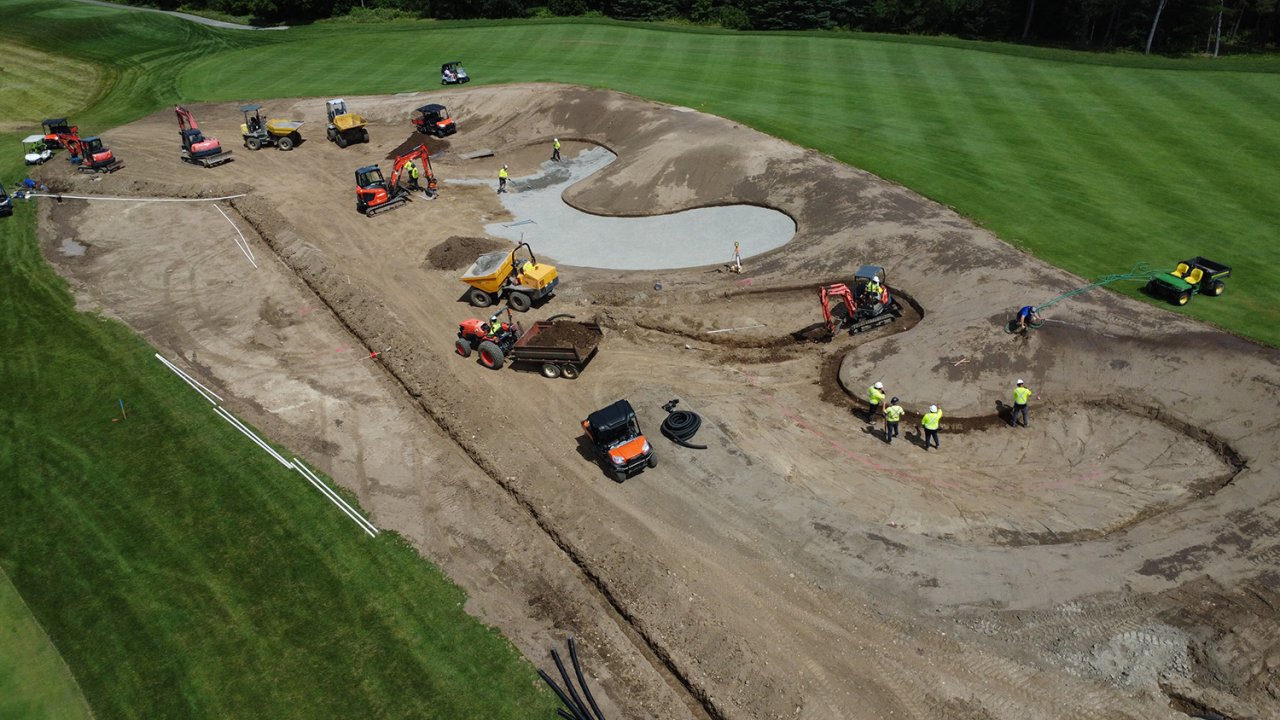 Construction bird view.