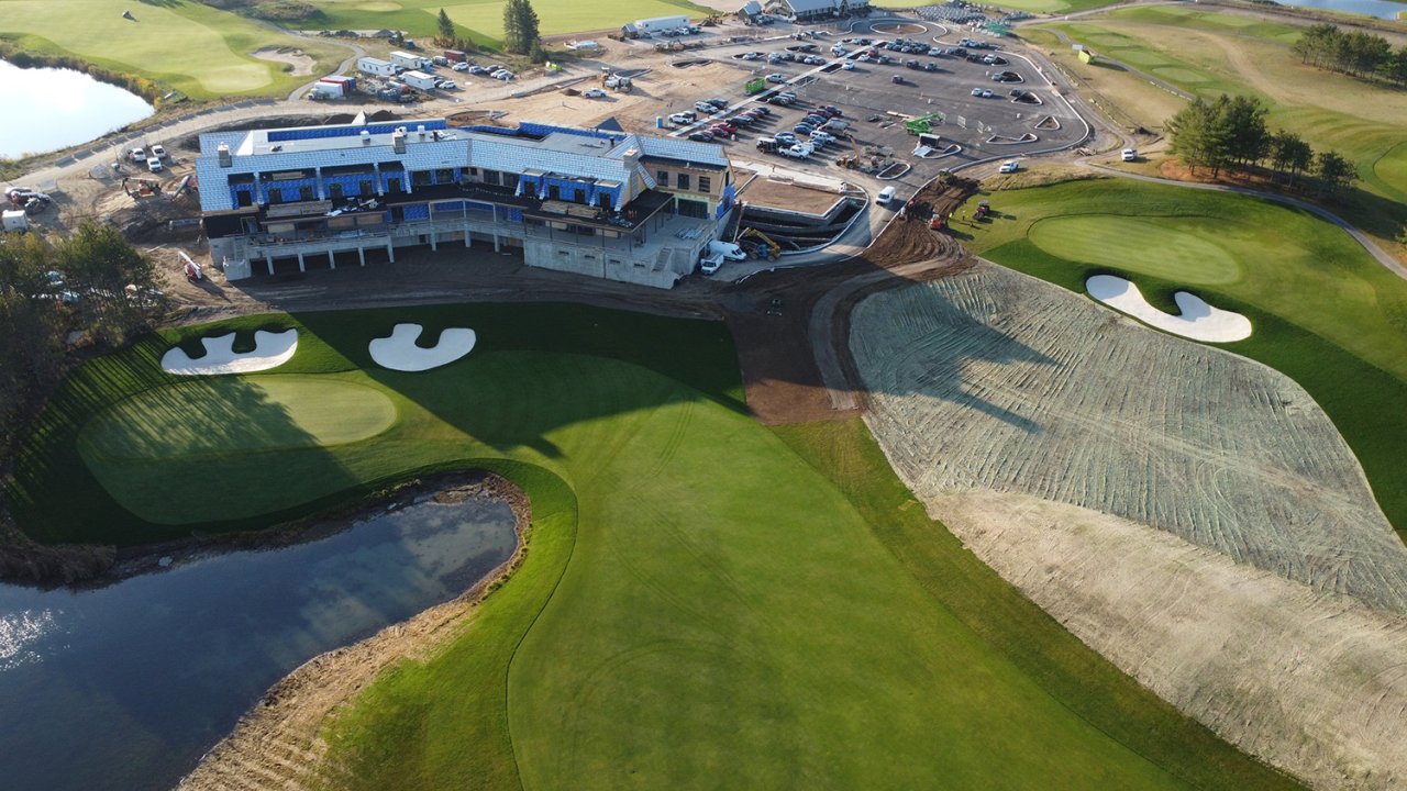 Golf course construction.